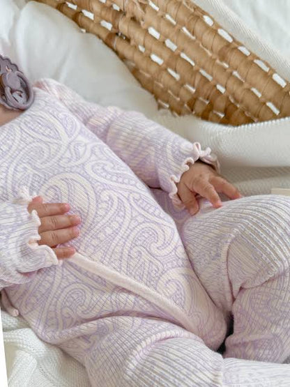 The Wolf Ribbed knit Onesie - Petal & Bloom