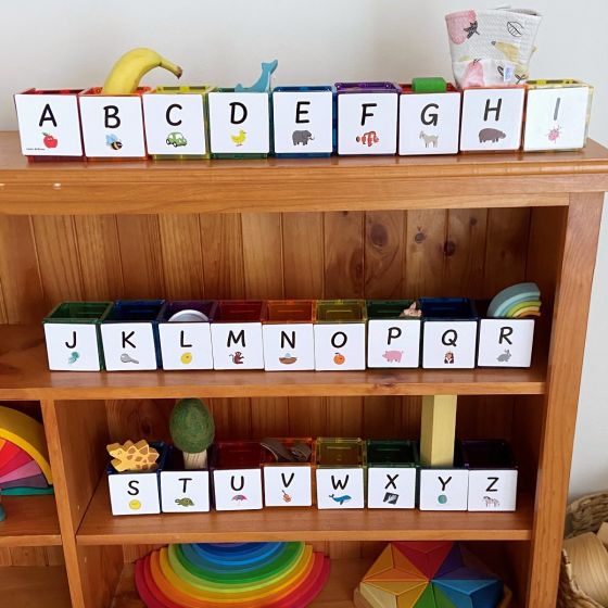 Magnetic Tiles Topper - Alphabet Upper Case Pack 40pc