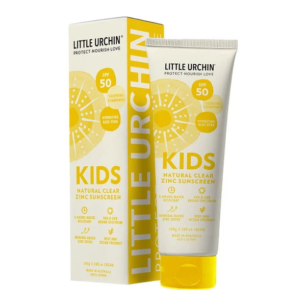 Kids Natural Clear Zinc Sunscreen SPF50  100g