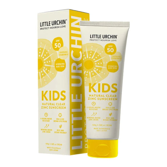 Kids Natural Clear Zinc Sunscreen SPF50  100g