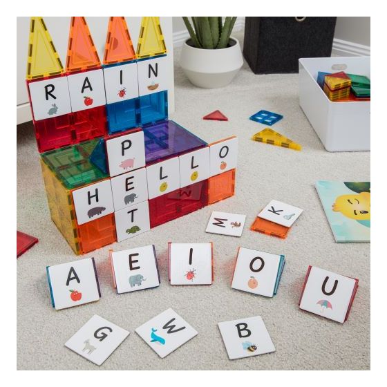 Magnetic Tiles Topper - Alphabet Upper Case Pack 40pc