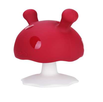 Mushroom Soothing Teether - Chimney Red