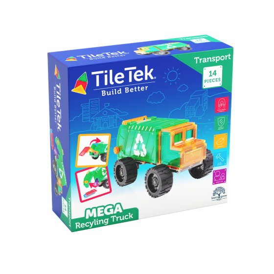 Magnetic Mega Recycling Truck 14pc