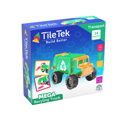 Magnetic Mega Recycling Truck 14pc