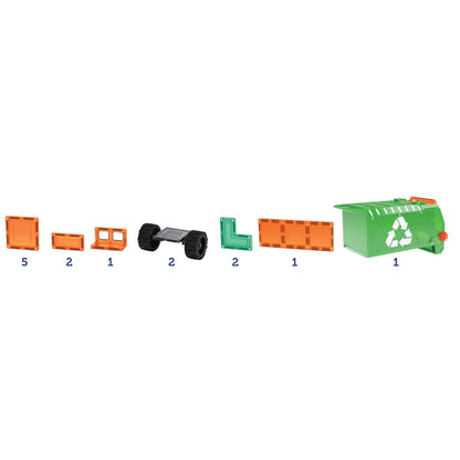 Magnetic Mega Recycling Truck 14pc