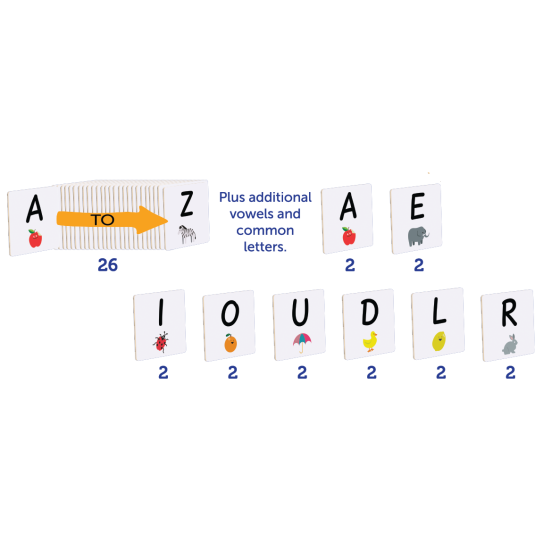 Magnetic Tiles Topper - Alphabet Upper Case Pack 40pc