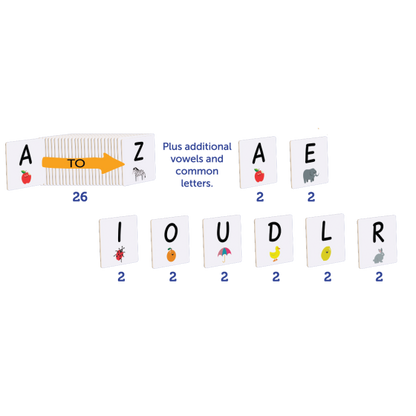 Magnetic Tiles Topper - Alphabet Upper Case Pack 40pc