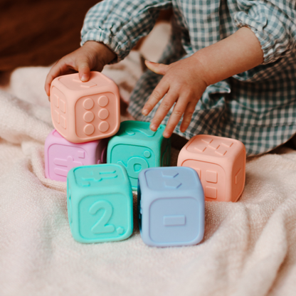 My First Dice - Soft Blue and Soft Mint