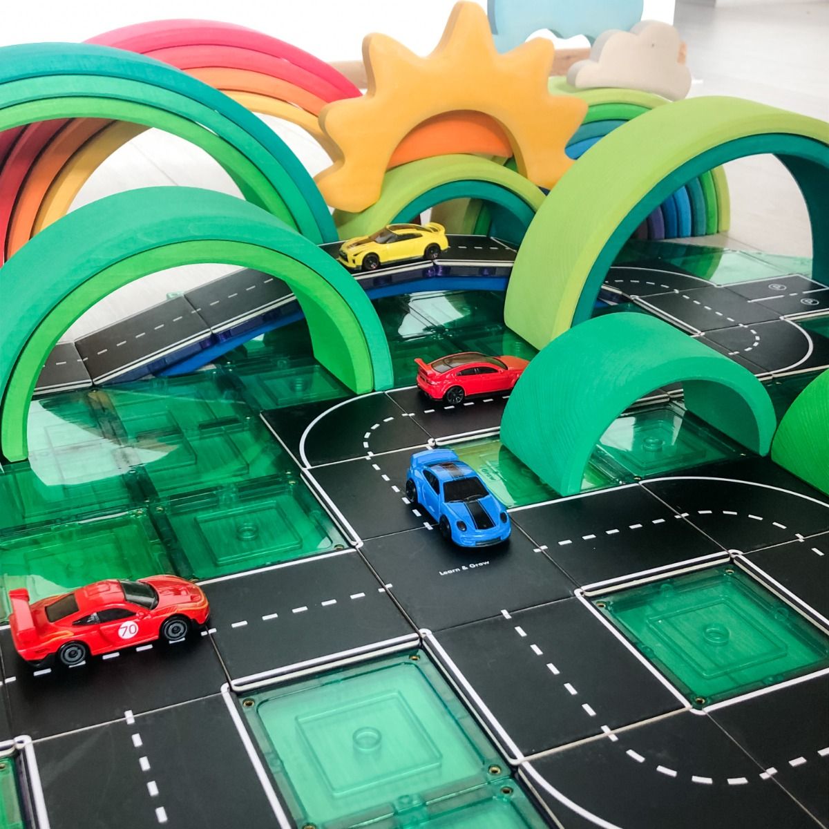 Magnetic Tiles Topper - Road Pack 40pc