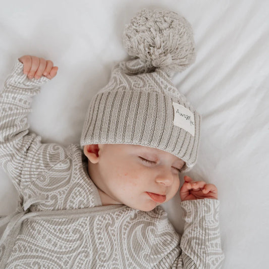 Wolf Pēpi Beanie - Pebble