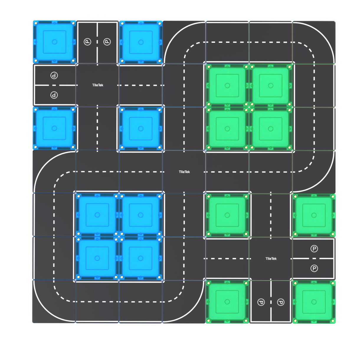 Magnetic Tiles Topper - Road Pack 40pc
