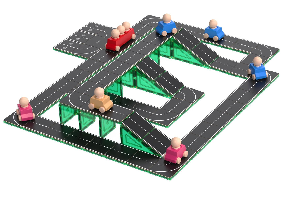Magnetic Tiles Topper - Road Pack 40pc