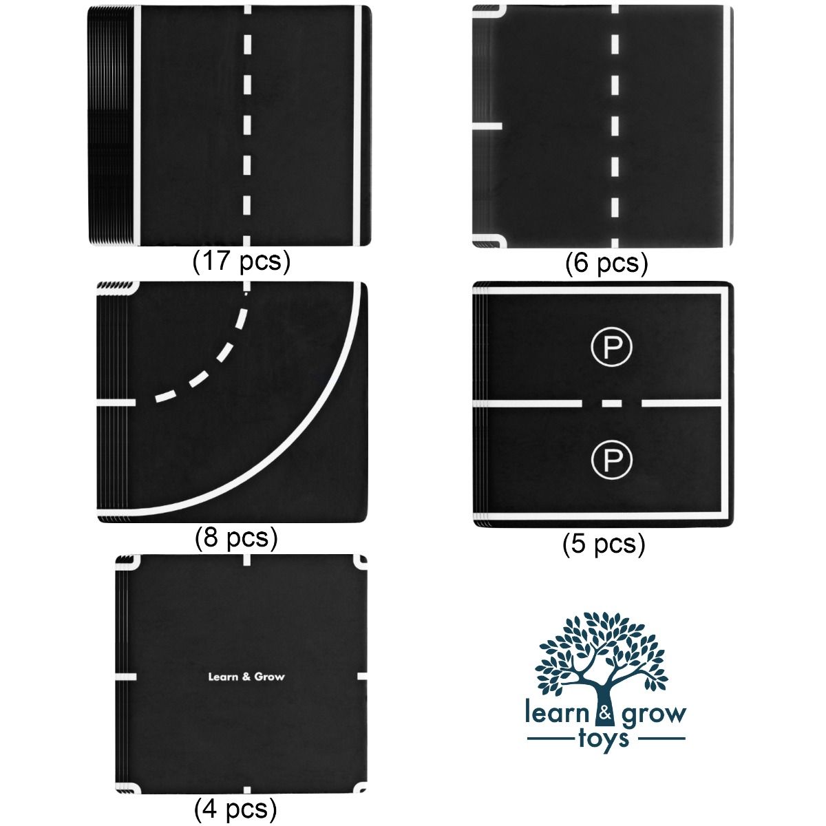 Magnetic Tiles Topper - Road Pack 40pc