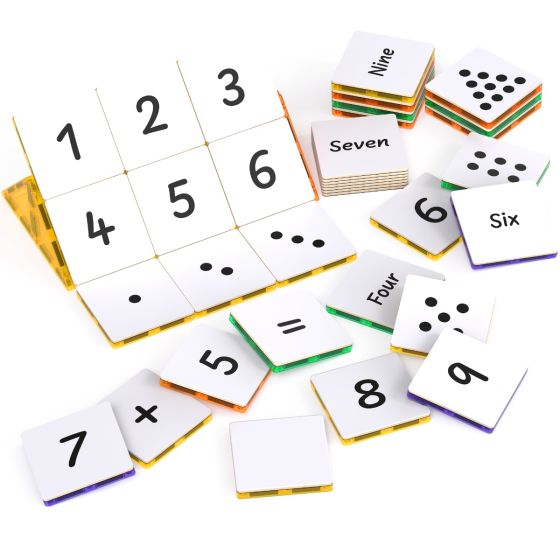 Magnetic Tiles Topper - Numeracy Pack 40pc